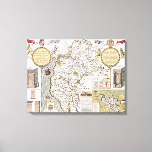 Lienzo El Cumberland y la ciudad antigua de Carlile