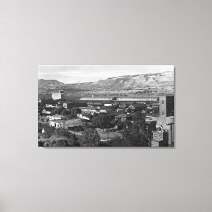 Lienzo El Dalles, opinión del muelle de Oregon a partir