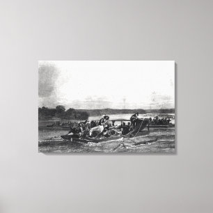 Lienzo El descubrimiento del Mississippi de Soto