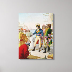 Lienzo El desembarque de Napoleon en Alexandría