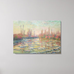 Lienzo El deshielo en el Sena, cerca de Vetheuil, 1880