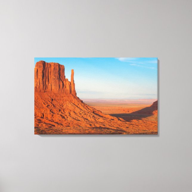 Lienzo El desierto de Utah en Monument Valley se mezcla e (Anverso)