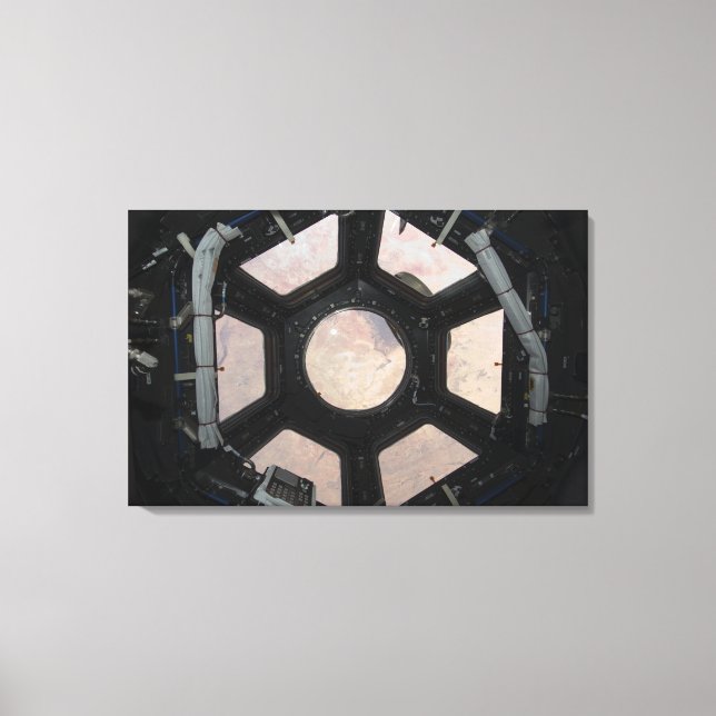 Lienzo El desierto del Sahara visible a través de las ven (Anverso)