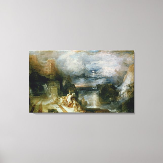 Lienzo El desprendimiento de héroe y leander (aceite sobr (Anverso)