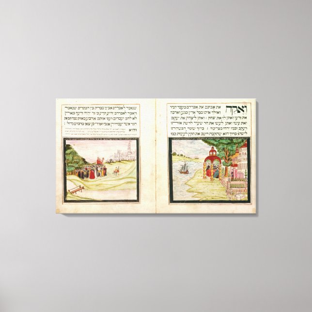 Lienzo El destierro de Hagar e Ismael (Anverso)