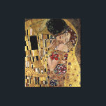 Lienzo El detalle del beso de Gustav Klimt (alrededor de<br><div class="desc">Una obra de arte clásica que ha pasado al dominio público y hace regalos maravillosos y otros productos. Una de las obras más famosas de Gustav Klimt, The Kiss, con un uso destacado de la hoja de oro, se inspiró en el estilo ornamentado de mosaicos antiguos. Klimt (1862-1918) fue uno...</div>
