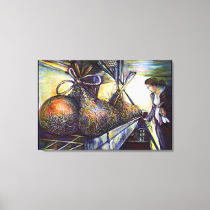 Lienzo El devastador destino de la vida