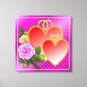 Lienzo El día de San Valentín de los corazones de amor 20