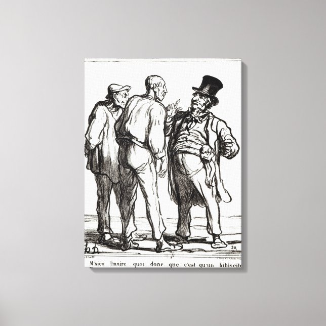 Lienzo El diario "Le Charivari" (Anverso)