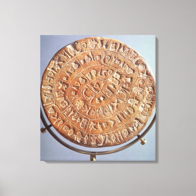 Lienzo El disco de Fahistos, con significado desconocido (Anverso)
