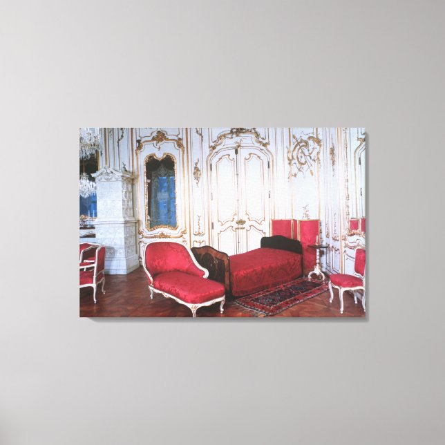 Lienzo El dormitorio de Isabel de Baviera (Anverso)