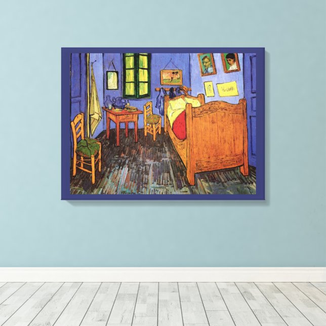 Lienzo El dormitorio de Vincent en Arlés (Insitu (piso de madera))