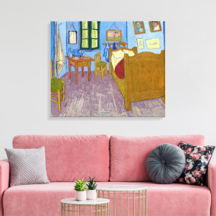 Lienzo El dormitorio de Vincent en Arlés Van Gogh