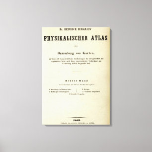 Lienzo El Dr. Heinrich Berghaus de la página de título