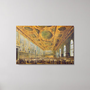 Lienzo El dux de Venecia que agradece al consejo