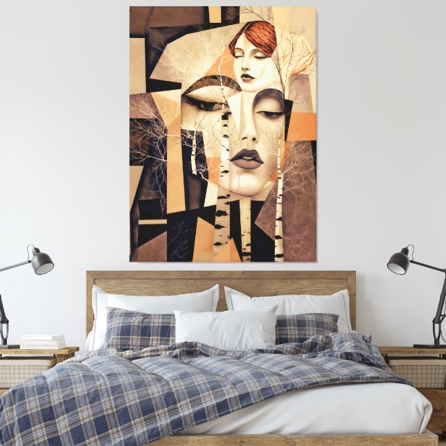 Lienzo El Eco de “Virelle” – Un Retrato Abstracto (Insitu(Dormitorio))