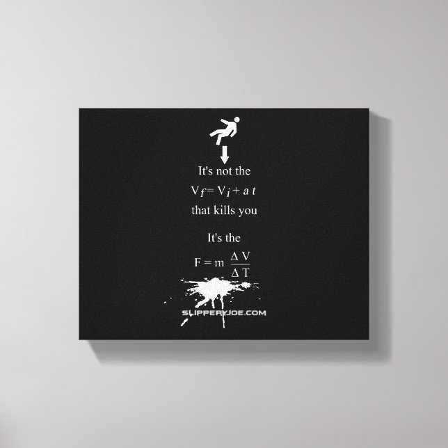 Lienzo El ecuador stickman de la bandeja matemática de Sl (Anverso)