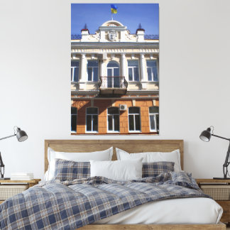 Lienzo El edificio del Ayuntamiento de Melitopol