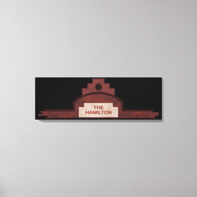 Lienzo el edificio hamilton (Anverso)