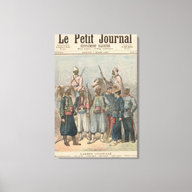 Lienzo El Ejército Colonial (Anverso)