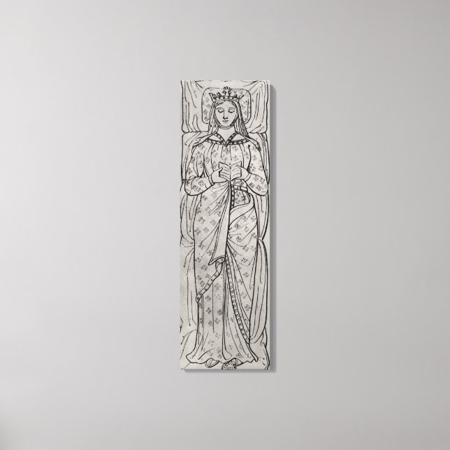 Lienzo El Eleanor Recumbante de Aquitania (Anverso)