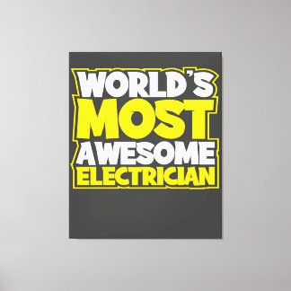 Lienzo El Electricista Más Sorprendente Del Mundo