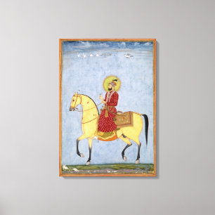 Lienzo El emperador Farrukhsiyar (1683-1719) de Mughal