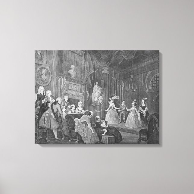 Lienzo El emperador indio, grabado por Robert Dodd (Anverso)