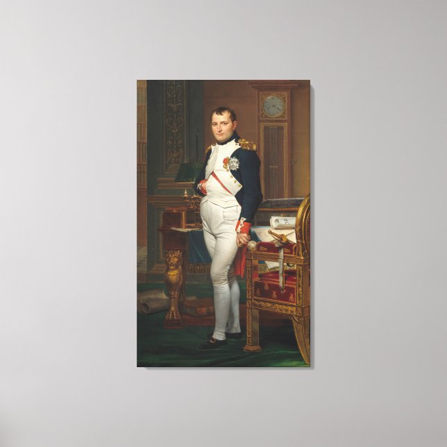 Lienzo El emperador Napoleon en su estudio en el (Anverso)