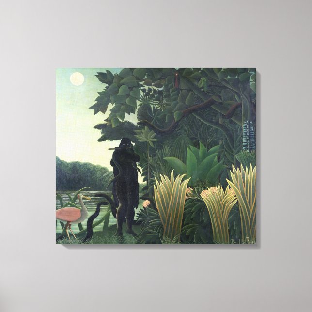 Lienzo El encantador de serpientes, 1907 (Anverso)