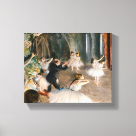 Lienzo El Ensayo Sobre el Escenario de Edgar Degas