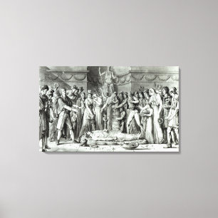 Lienzo El entierro de Jean Paul Marat