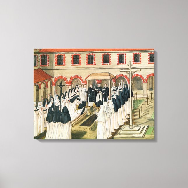 Lienzo El entierro de una monja, de 'l'Abbaye de (Anverso)