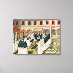 Lienzo El entierro de una monja, del 'l'Abbaye de