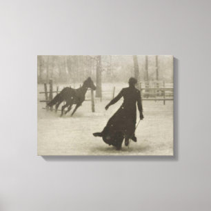 Lienzo El Entrenador De Caballos De Felix Thiollier 1899