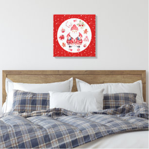 Lienzo El Escandinavo Santa Claus Red