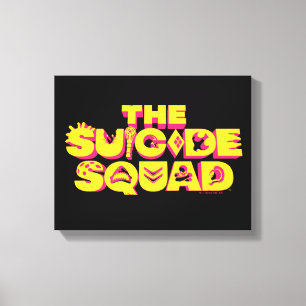 Lienzo El escuadrón suicida   Logotipo de icono de caract