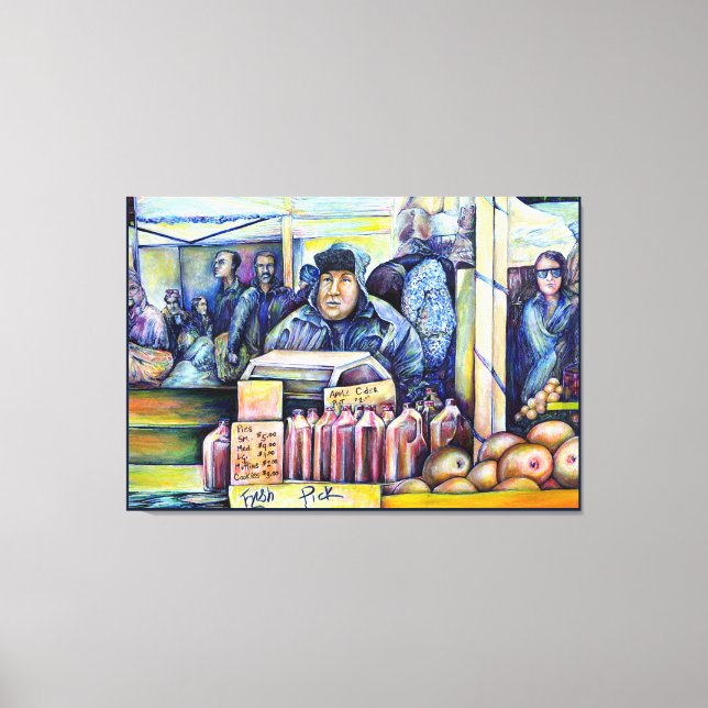 Lienzo Él Escuchó, Lo Que Vi (Anverso)