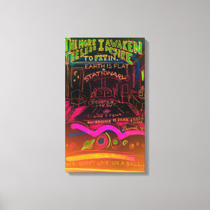 Lienzo el espacio exterior es falso