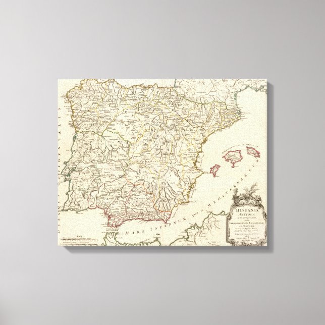 Lienzo El espacio y Portugal (Anverso)