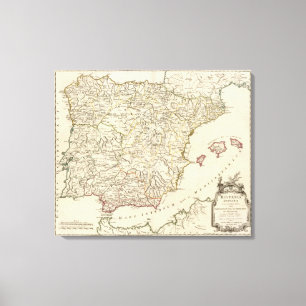 Lienzo El espacio y Portugal