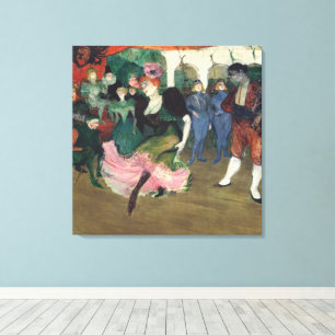 Lienzo El espíritu de la cabaña parisina, el baile de la 