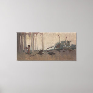 Lienzo El espíritu de la mitología de las planicies en Sy