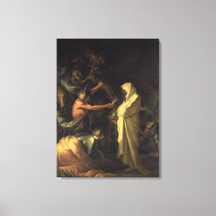 Lienzo El Espíritu de Samuel apareciendo a Saúl en la cas