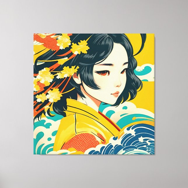 Lienzo El espíritu de Vietnam (Anverso)