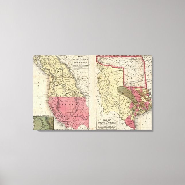 Lienzo El Estado De Texas (Anverso)