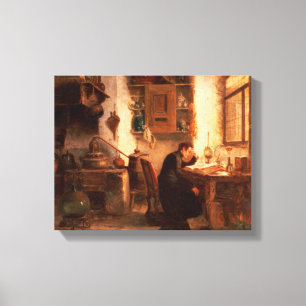 Lienzo El estudiante de la química y de la farmacia