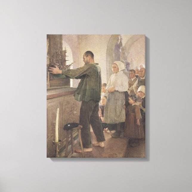 Lienzo El ex voto, 1898 (Anverso)
