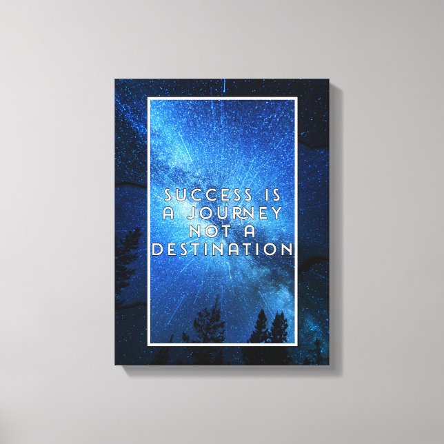 Lienzo El Éxito Es Un Viaje (Anverso)