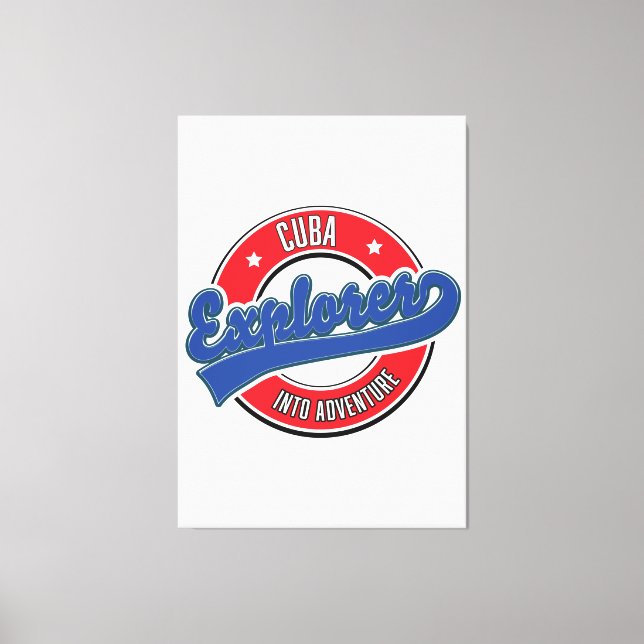 Lienzo El explorador cubano de la aventura (Anverso)